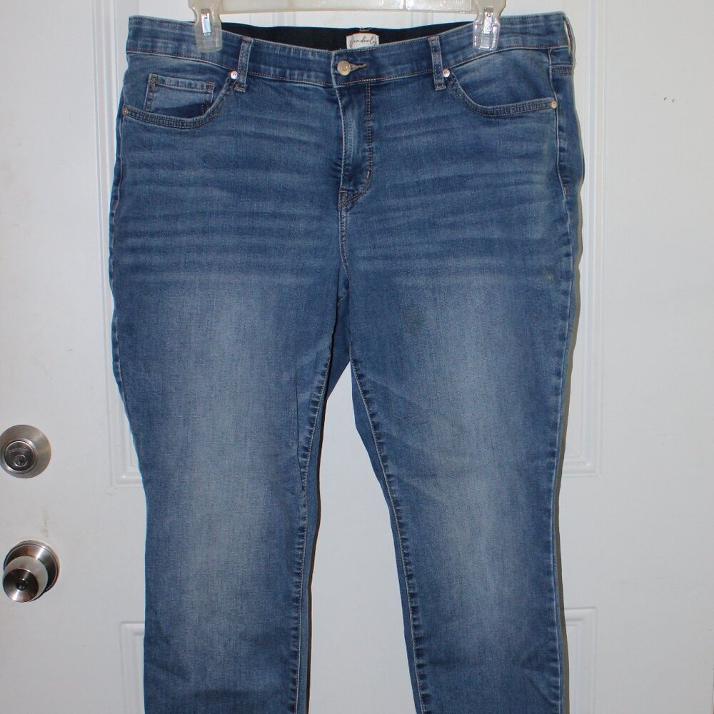 Wonderly Mid Rise Skinny Jeans Size 18W